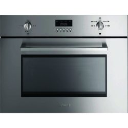 Smeg Cucina Compact SC445MX 45cm Height Built In Microwave Oven in Stainless Steel